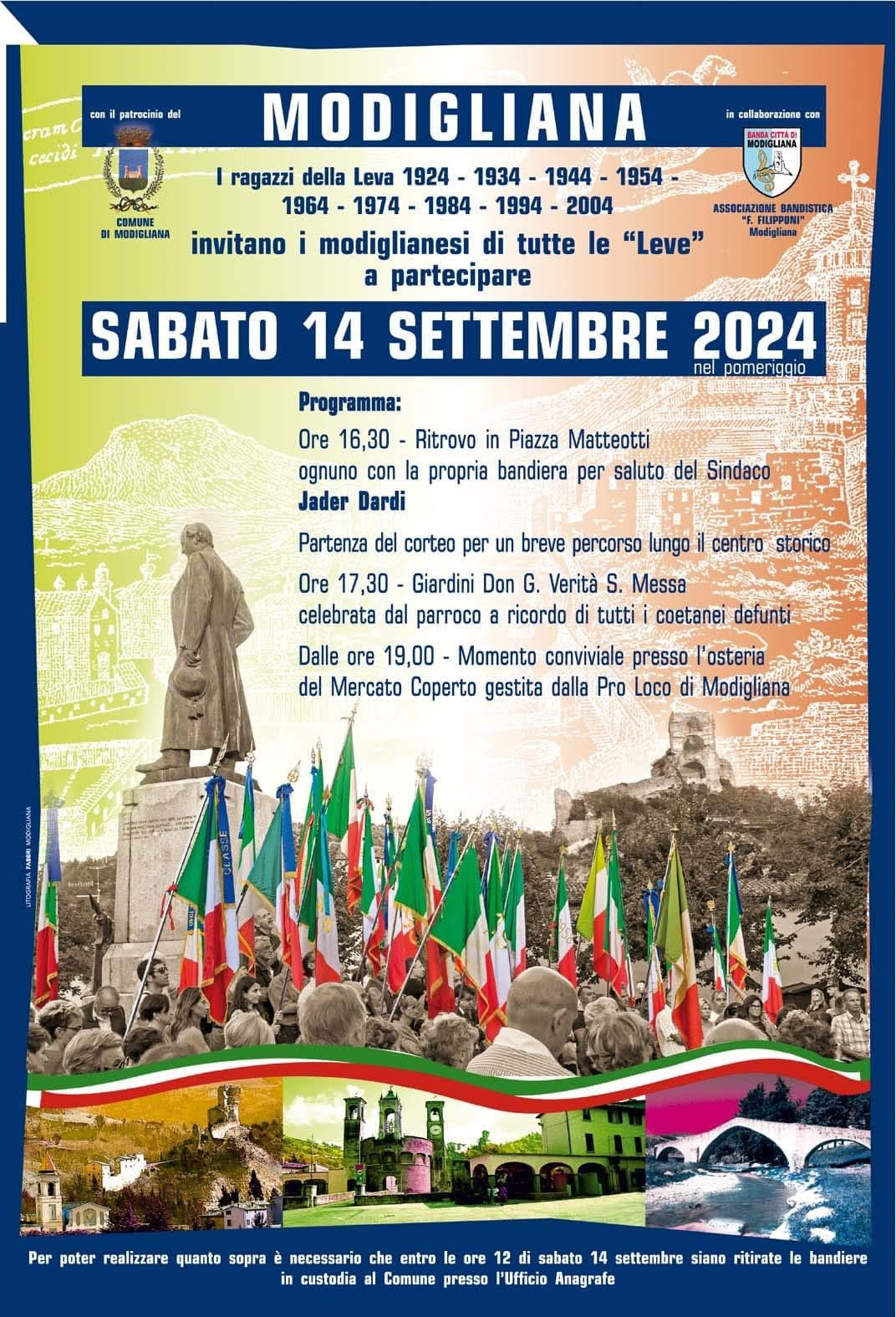 14 SETTEMBRE – FESTA DELLE LEVE